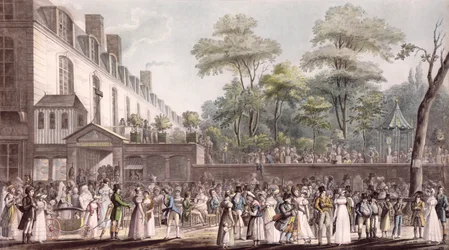 Promenade dans le jardin turc, Boulevard du Temple, 1810